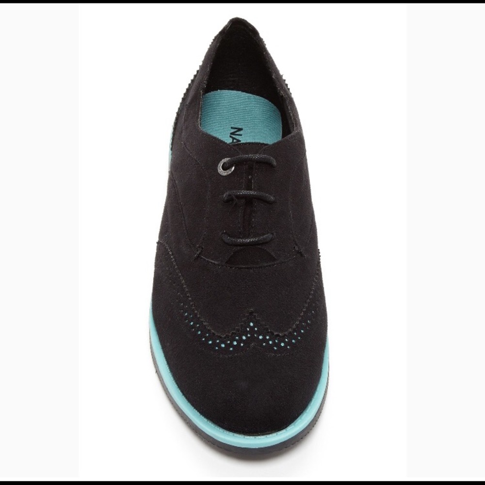 Nautica Caisson Black Boat Oxfords Shoes Sz 7.5